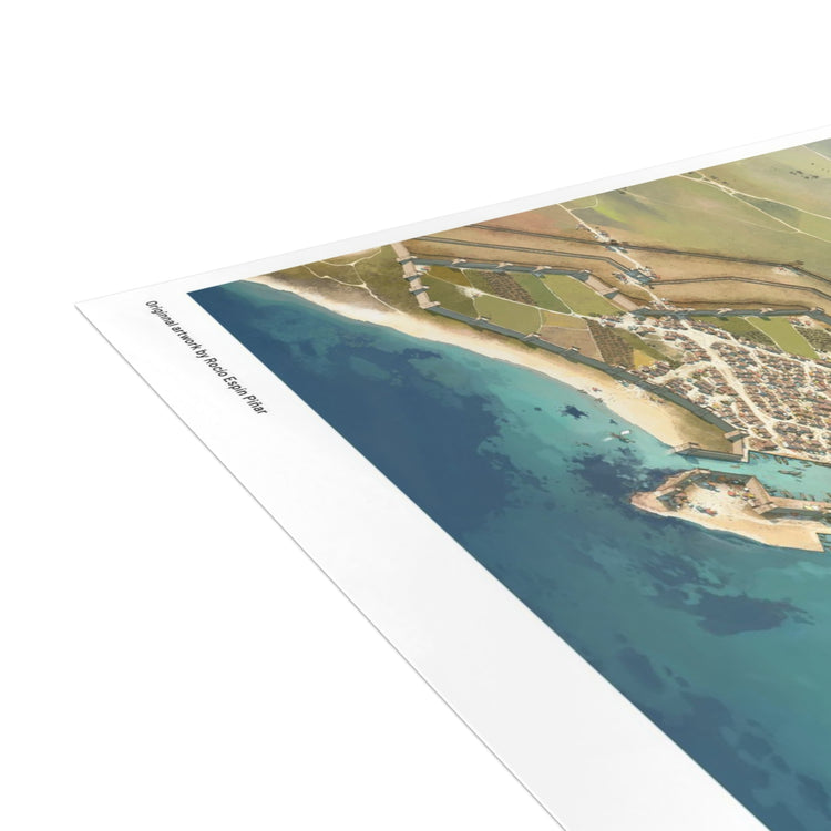 Carthage map and harbour by Rocío Espín Piñar Postcard Bundle (envelopes included) / Invicta® Official
