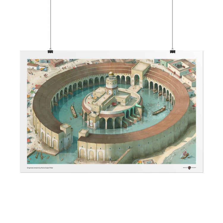 Carthage's Harbour by Rocío Espin Piñar 30x20in poster / Invicta® Official