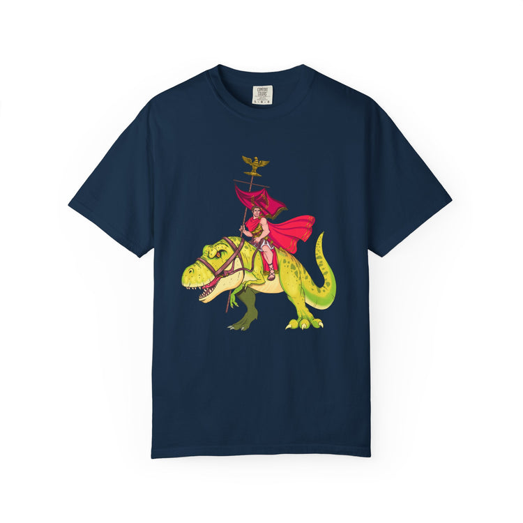 Julius Caesar riding a T-rex / Invicta®