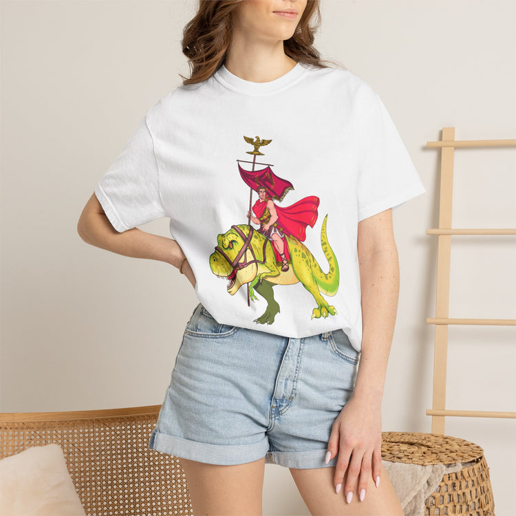 Julius Caesar riding a T-rex / Invicta®