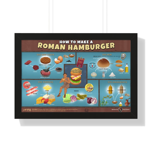 How to make a Roman hamburger framed 24x16 poster / Invicta® Official Merch
