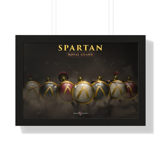 Spartan Royal Guard Attack framed 24x16 poster / Invicta® Official Merch