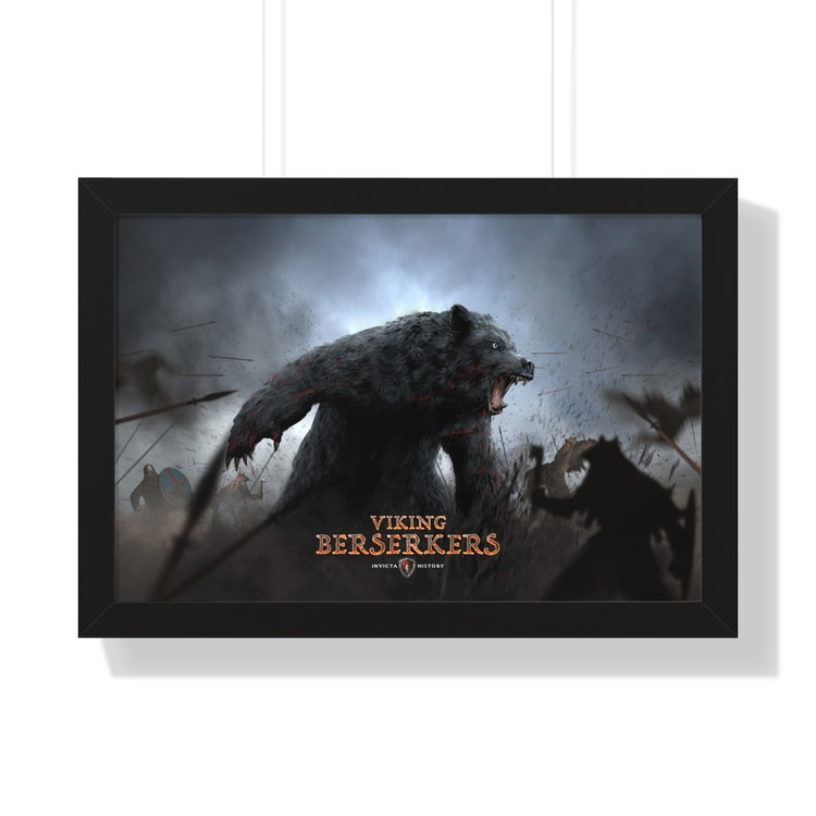 Viking BearWolf framed 24x16 poster / Invicta® Official Merch