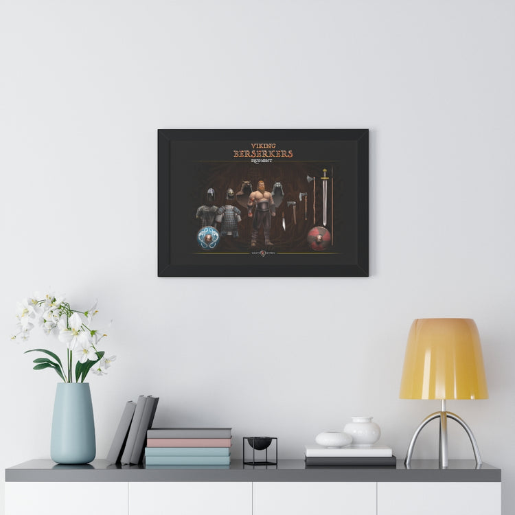 Viking Berserker Equipment framed 24x16 poster / Invicta® Official Merch