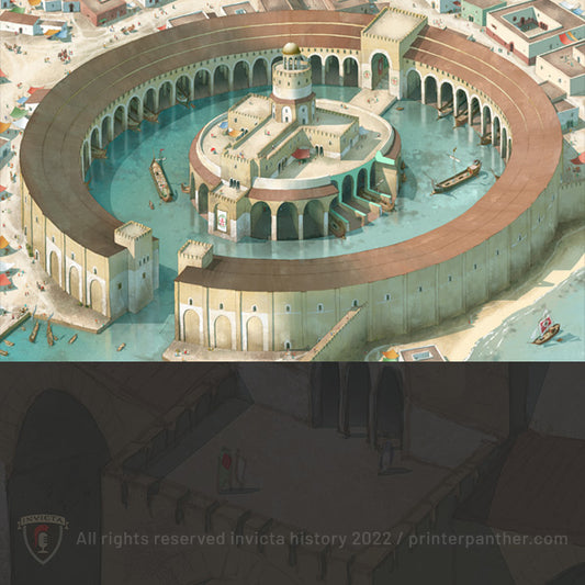 Carthage Harbour framed 24x16 poster / Invicta® Official Merch