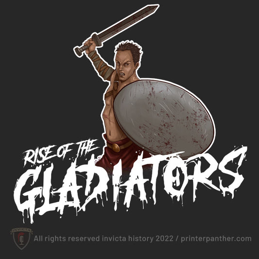 Rise of the Gladiators (Dark Colors/White Type)