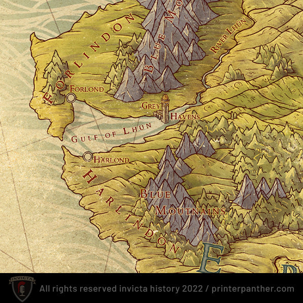 Middle Earth 2nd Age poster / Digital Download / 4200 x 3300 pixels