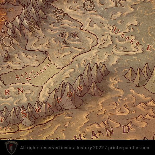 Middle Earth 2nd Age poster / Digital Download / 4200 x 3300 pixels