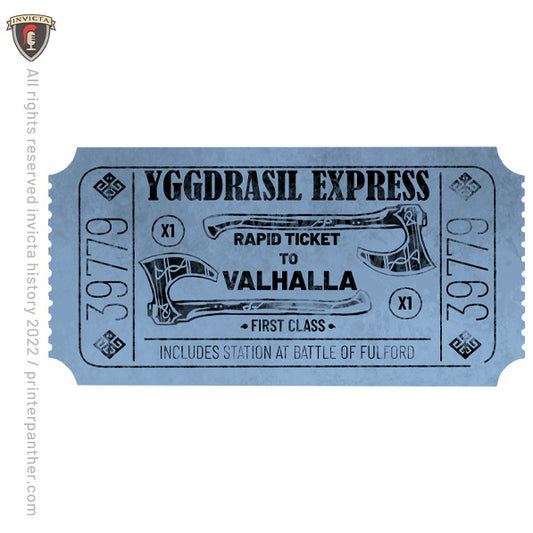 Ticket to Valhalla (Light colors) / Invicta® Official Merch