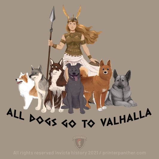 All Dogs Go To Valhalla Sticker