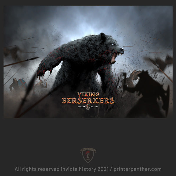 Viking BearWolf framed 24x16 poster / Invicta® Official Merch