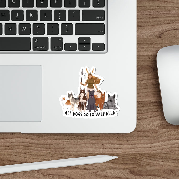 All Dogs Go To Valhalla Sticker
