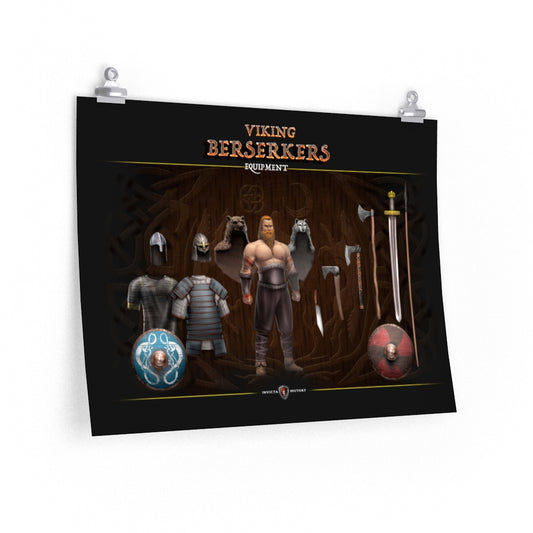 Viking Berserker Equipment / 24x18 POSTER / Invicta® Official Merch