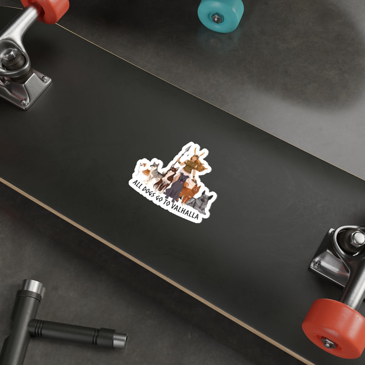 All Dogs Go To Valhalla Sticker