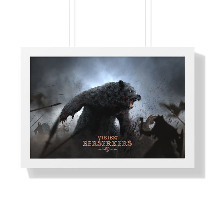 Viking BearWolf framed 24x16 poster / Invicta® Official Merch