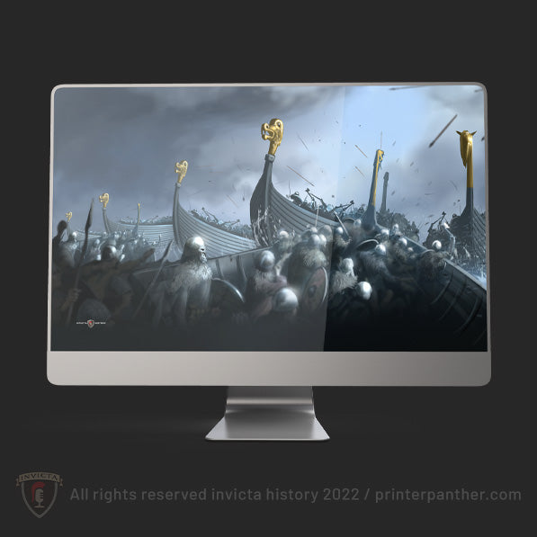 Viking's beach landings battle / Invicta® Official Art