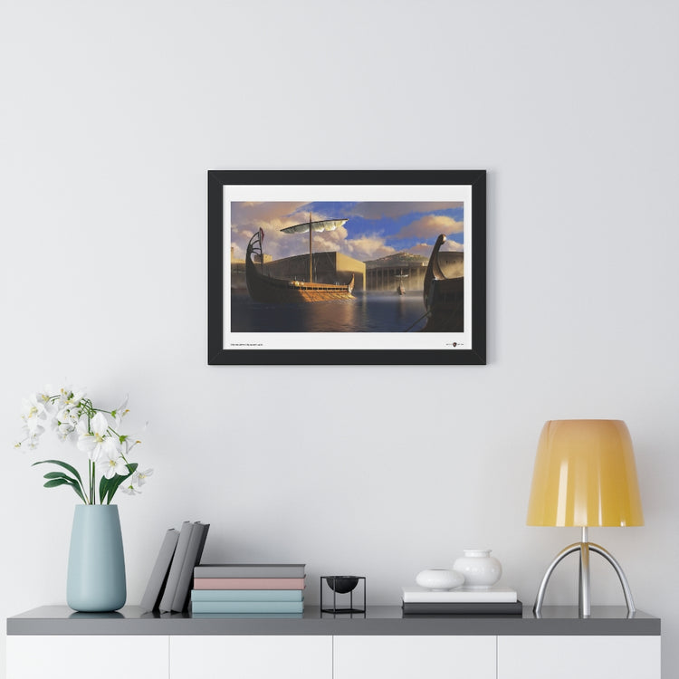 Carthage Harbour Sunset framed 24x16 poster / Invicta® Official Merch