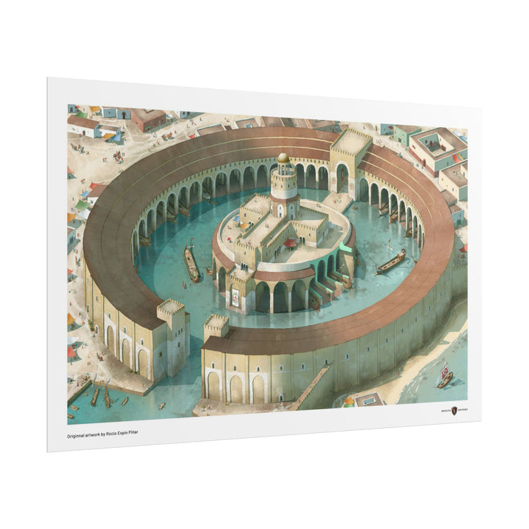 Carthage's Harbour by Rocío Espin Piñar 30x20in poster / Invicta® Official
