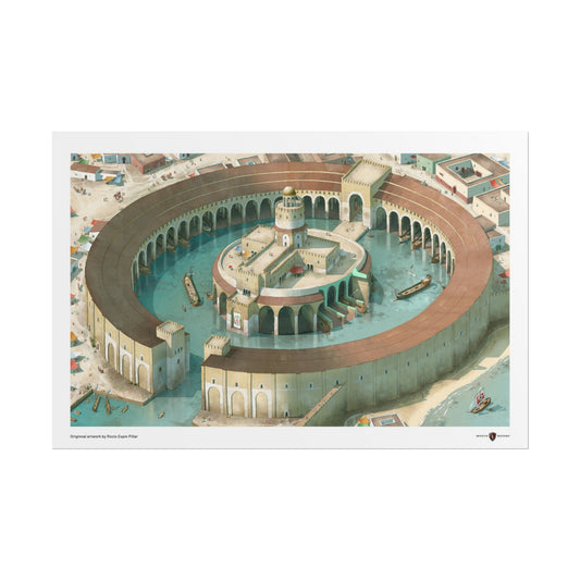 Carthage's Harbour by Rocío Espin Piñar 30x20in poster / Invicta® Official