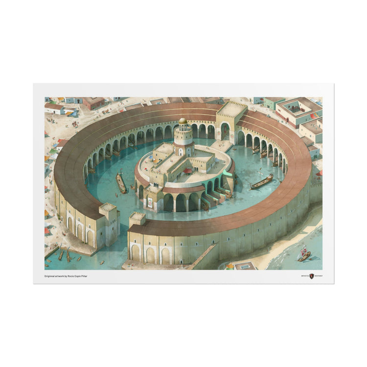 Carthage's Harbour by Rocío Espin Piñar 30x20in poster / Invicta® Official