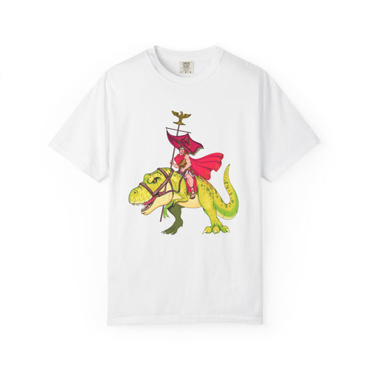 Julius Caesar riding a T-rex  / Invicta®