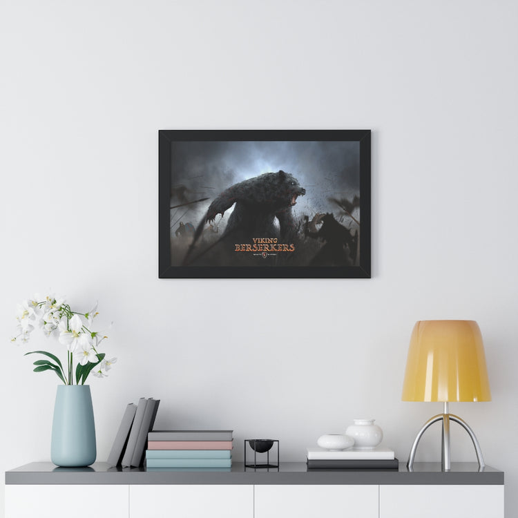 Viking BearWolf framed 24x16 poster / Invicta® Official Merch