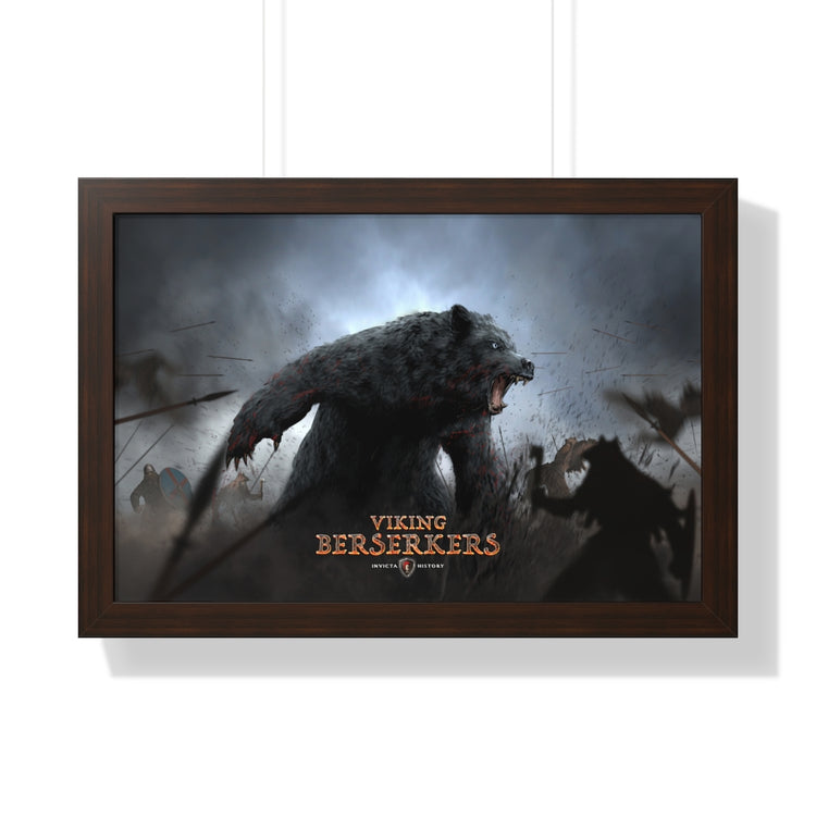 Viking BearWolf framed 24x16 poster / Invicta® Official Merch