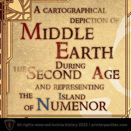 Middle Earth 2nd Age poster / Digital Download / 4200 x 3300 pixels