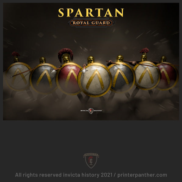 Spartan Royal Guard Attack framed 24x16 poster / Invicta® Official Merch