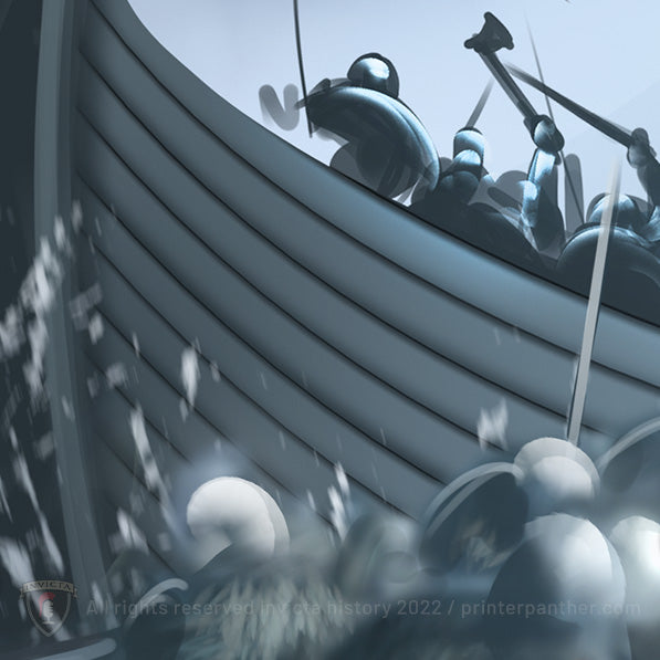 Viking's beach landings battle  / Invicta® Official Art