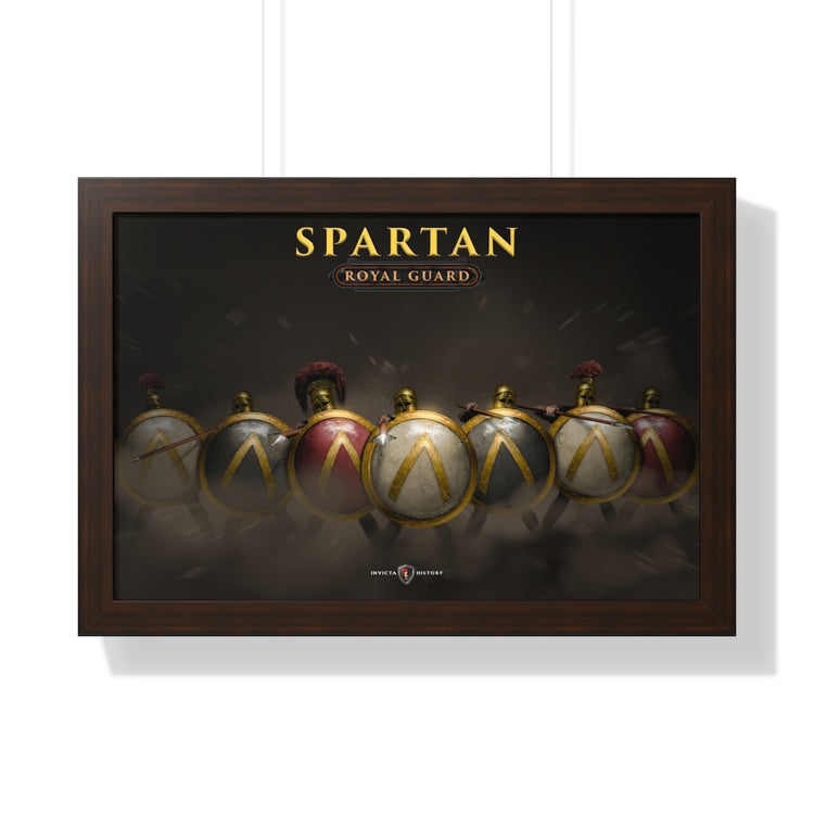 Spartan Royal Guard Attack framed 24x16 poster / Invicta® Official Merch